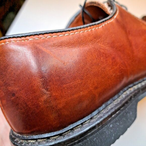 Allen Edmonds Badlands Men\'s Plain Toe Dress Shoes Size 8.5D Leather Brown main image 9